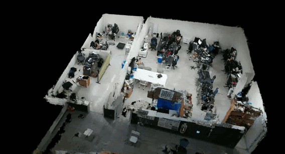 Real-time RGB-D SLAM visualization