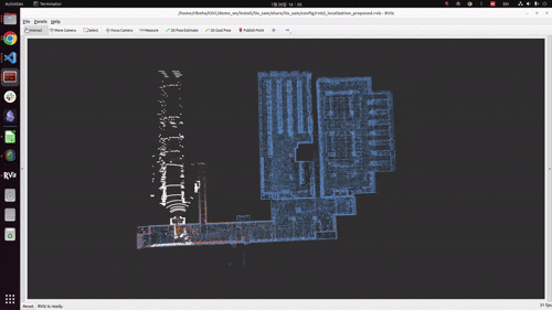 LiDAR mapping and localization visualization